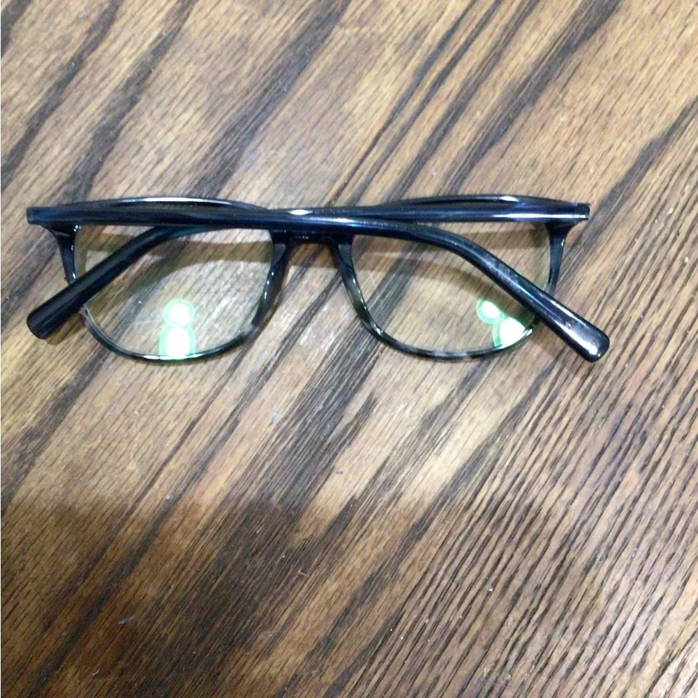 Scott Harris Europa SH-602 Denim/Zebra Full Rom Oval Eyeglasses Frames